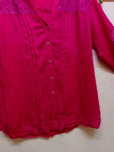 30rs Off🚚 Unused Hot Pink Shirt/Top(Women&#39;s