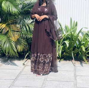 PartyWear Gown With Shawl