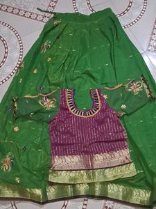 Lehenga From Saree