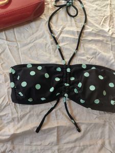 Polka Dot Tie Beach Wear Bra