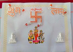 pure silver diwali set (28 gram)