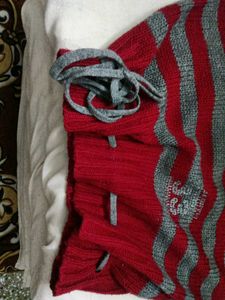 Striped Red &amp; Grey Sweater