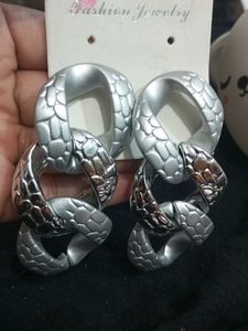 Silver Chain Link Earrings