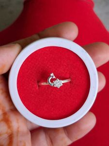 Peacock Design Ring Silver