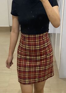 Plaid Mini Skirt