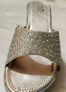 D&amp;Y Rhinestone Wedge Sandals