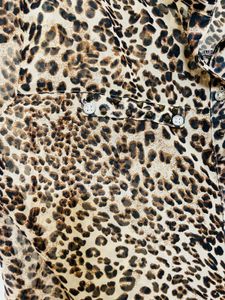 Leopard Print Button Down Shirt