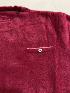 Burgundy Knit Pullover
