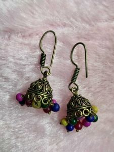 Colorful Jhumka Earrings