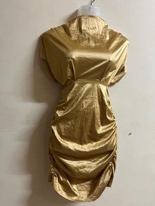 Korean Golden Party Wear One Piece💝