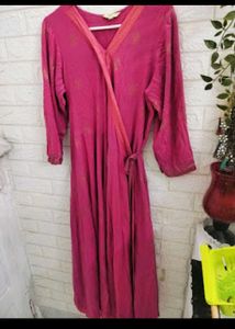 Pink Wrap Dress