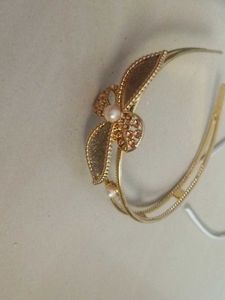 Golden Headband With Beads