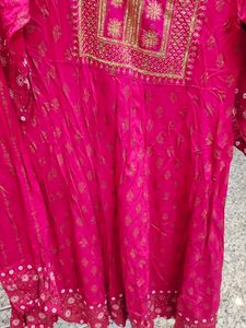 Pink Embroidered Salwar Kameez