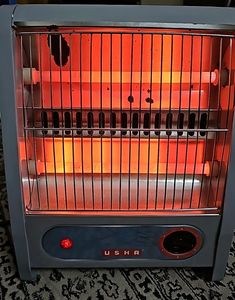 Usha 800-Watt 2- Rod Quartz Heater (Grey)