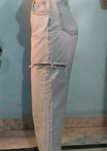 Washed Denim Jeans For Women