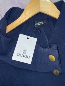 Sassafras Navyblue Trouser Women