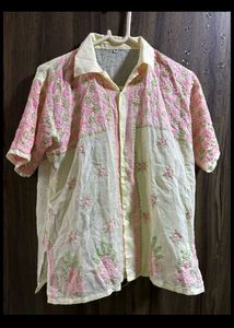 Embroidered Cotton Blend Shirt