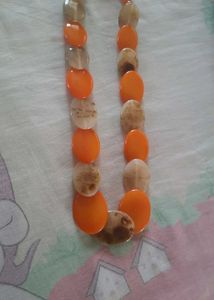Vintage Style Oval Bead Necklace