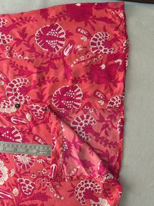 Utsa Floral  XS Kurti Rose Pink