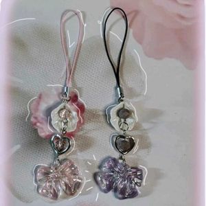 PINTERESTY DUO BOW PHONE CHARMS ♡₊˚ 🦢