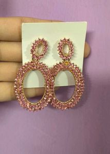 Pink Stone Earrings