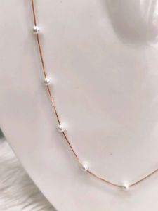 925 Silver Sterling Pearl Moti Chain