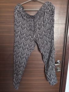 Printed Pants With Elastic