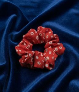 Red Polka Dot Scrunchie Pack of 4