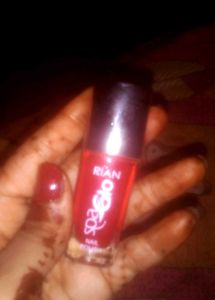 Rian Spa Glo Nail Polish - Red