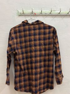 Brown Plaid Flannel Shirt