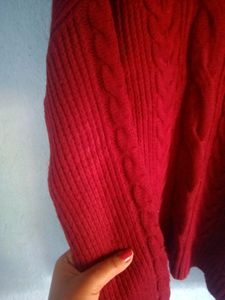Maroon Highneck Sweater