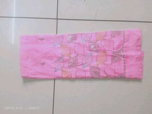 Beautiful Embroidery Pink Unstitched Blouse Piece
