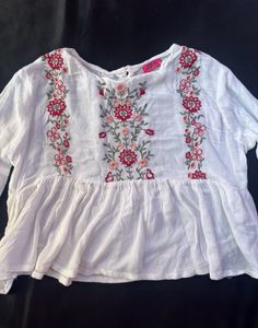 Floral Top With Design