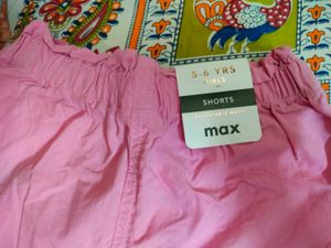 Pink Cotton Shorts