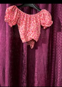 Off Shoulder Pink Top 🩷