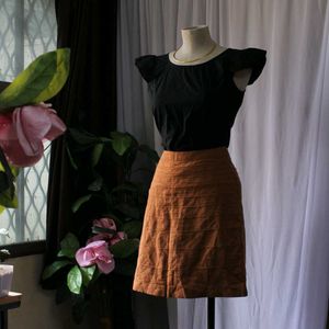 Black Flutter Sleeve Top