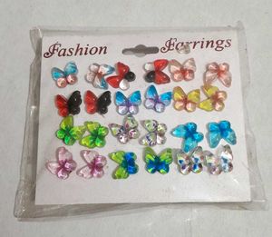 Butterfly Earrings Set