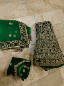 Dark Green Very Beutiful Lehanga Available ✨🔥