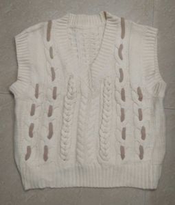 Aesthetic Knit Vest Sweater
