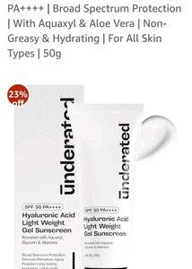 Sunscreen Combo Dermatouch + Underated + Foxtale