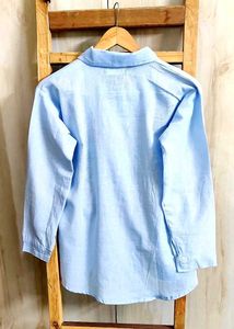 Sky Blue Cotton Shirt Size-36-38