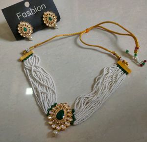 Jeweled Necklace &amp; Earring Set