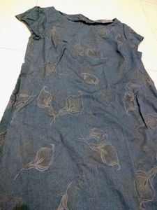 Navy Blue Straight Fit Dress 40 Bust Size