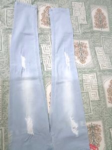 Ripped Light Blue Jeans