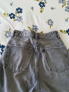 Gray Straight Leg Jeans