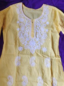 Cotton Kurti With Embroidery Salwar