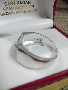 India Flag Silver Ring