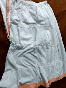 Peach Embroidered Kurta Set