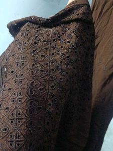 coffee brown gharara pant