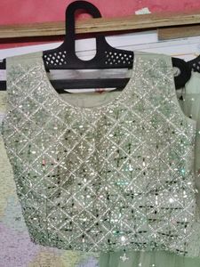 Fancy Olive 🫒 Green Lehenga Choli And Dupatta